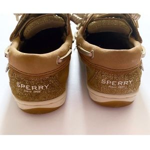 Sperry Shoes | Gold Leather Sperry Songfish Jr Velcro Size 8m | Poshmark
